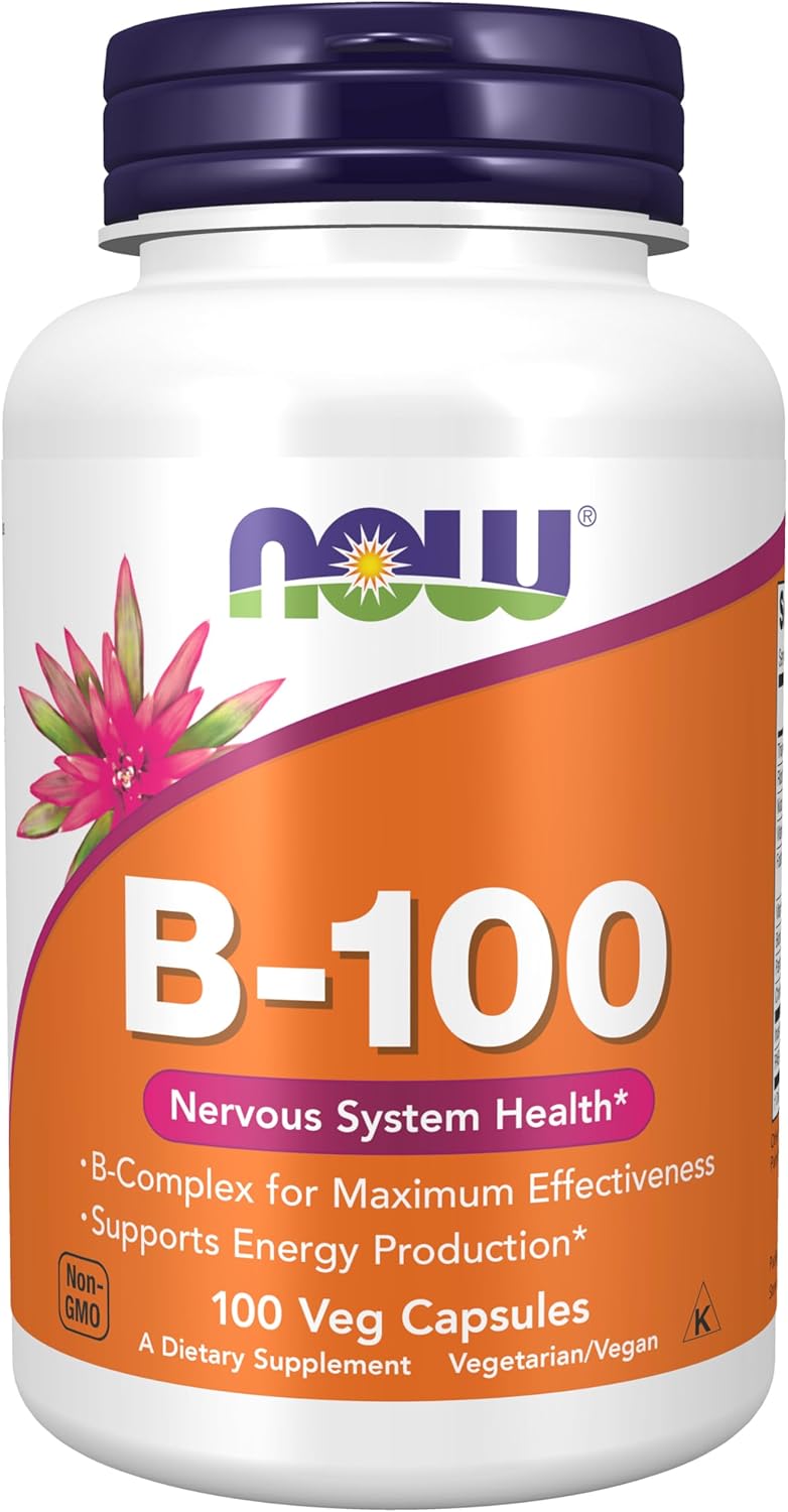 Now Foods Vitamin B-100 Capsules, 100-Count - Image 1