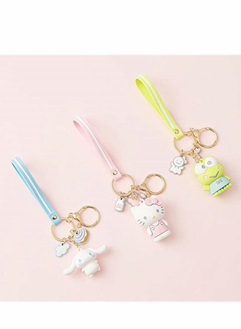 Generic Cartoon Keychain Premium Cute Kawaii Accessories Anime Keyring, Key Purse Handbag Charms Pendant Car Chain Creative Gift for Women, Blue  - Image 3