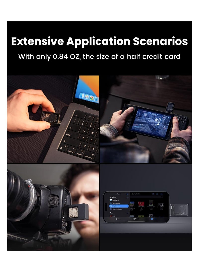 SYOSI - Disk M.2 NVMe SSD Enclosure with Active Cooling System 10Gbps USB C 3.2 Gen2 Enclosure NVMe Reader Supports M Keys and Size 2230 SSDs - Image 1