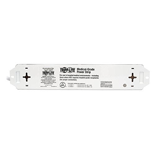 Tripp Lite Medical-Grade Power Strip, 4 15A Hospital-Grade Outlets, 15 ft. Cord, UL 60601-1 (PS-415-HGULTRA) - Image 4
