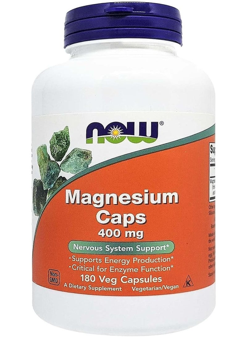 ناو ماغنسيوم 400 ملغ، 180 كبسولة نباتية