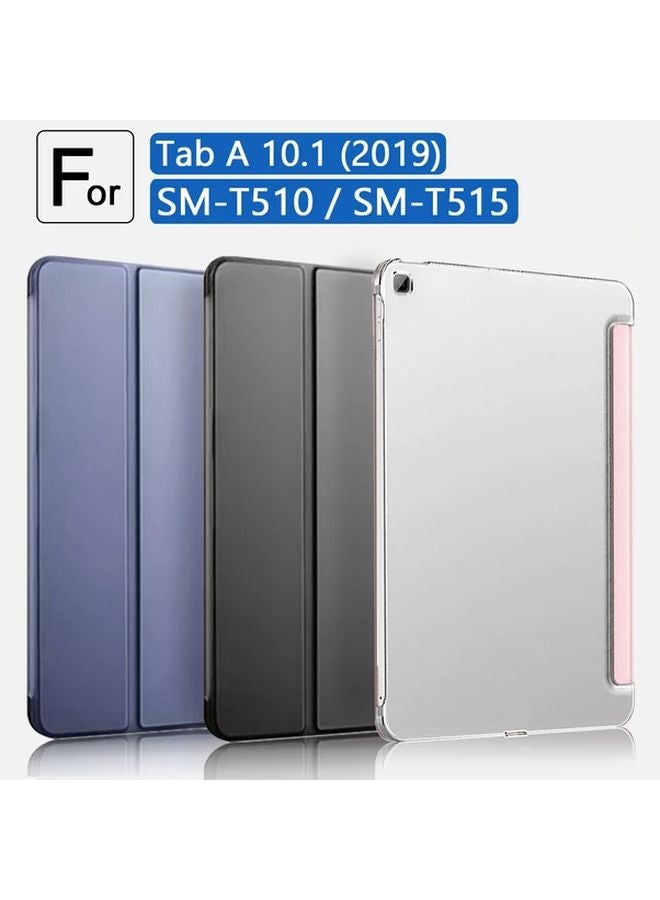 Silk Golden Case For Samsung Galaxy Tab A 10 1 2019 T510 T515 T517 Tri Fold Stand Cover - Image 1