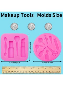 2 Pieces Makeup Tools Design Fondant Cake Molds Makeup Designed Silicone Molds Scissors Hair Tools Shaped Fondant Mold For Chocolate Pudding Candy Jelly Soap Cake Cupcake Supplies 2 Styles - pzsku/Z3AC985F3910CFC41E837Z/45/_/1686212344/ddf73923-6e87-47b2-aa2c-faf2f976a25c