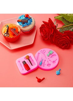 2 Pieces Makeup Tools Design Fondant Cake Molds Makeup Designed Silicone Molds Scissors Hair Tools Shaped Fondant Mold For Chocolate Pudding Candy Jelly Soap Cake Cupcake Supplies 2 Styles - pzsku/Z3AC985F3910CFC41E837Z/45/_/1686212348/c8ae8d1b-bdad-46ff-bda4-f650efee4bae