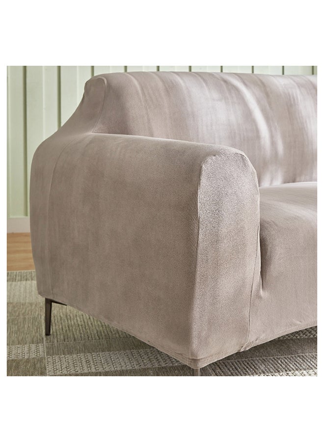Home Box Veloura Velveteen 3-Seater Sofa Cover 225 cm - Image 3