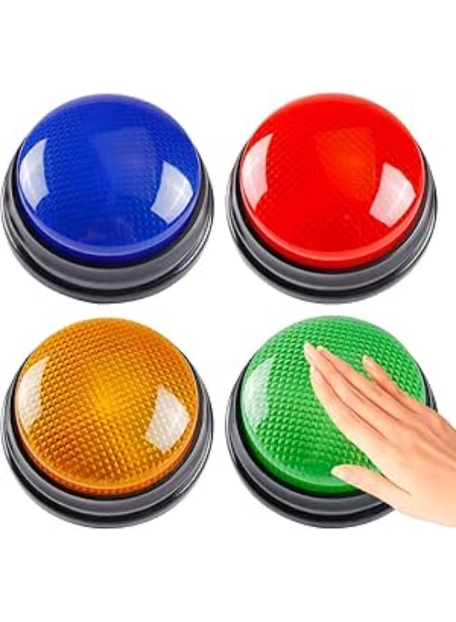 4 Pack Game Show Buzzers, Answer Buzzers for Classroom, Nteractive Game Buzzer, Great for Trivia Games and Family Game for Kids Ages 4-10 - Image 1