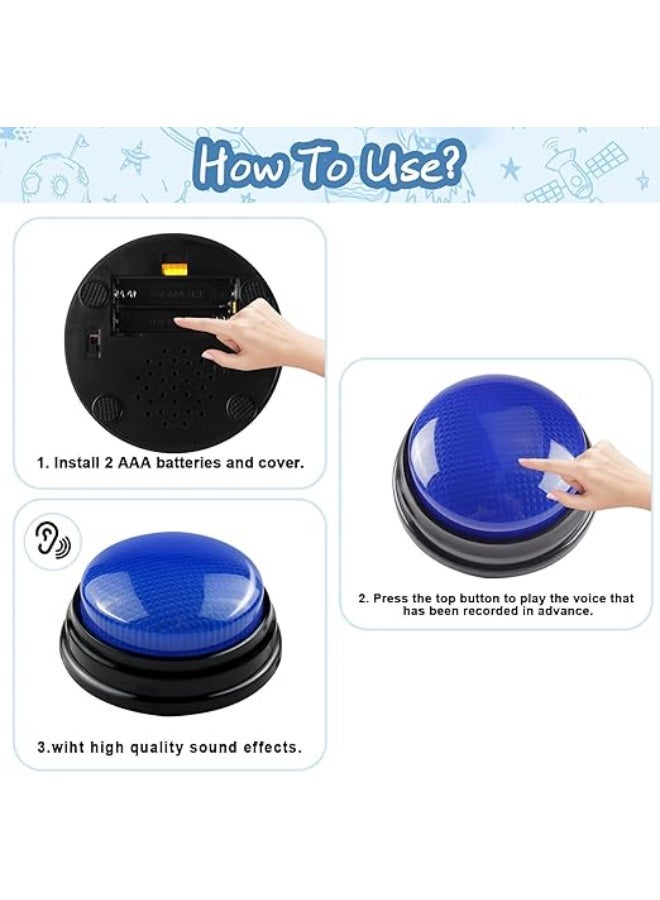 4 Pack Game Show Buzzers, Answer Buzzers for Classroom, Nteractive Game Buzzer, Great for Trivia Games and Family Game for Kids Ages 4-10 - Image 3
