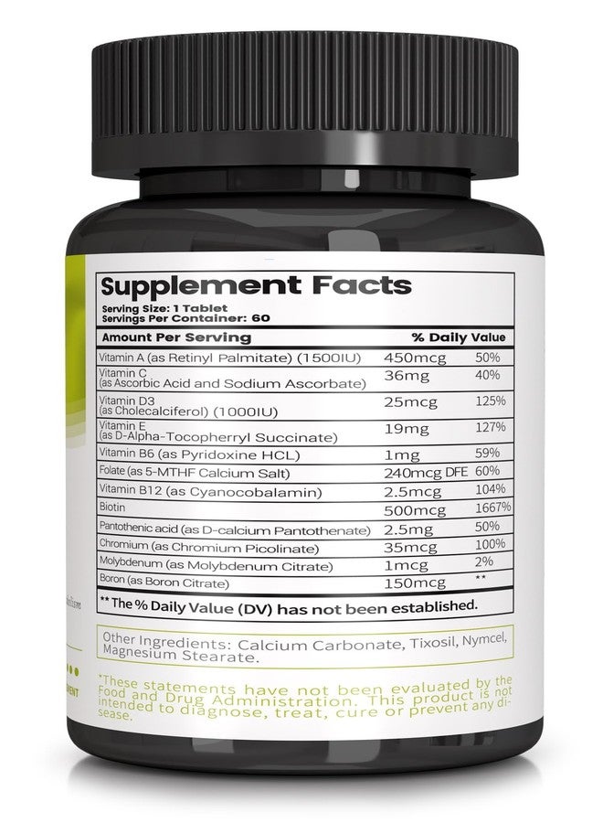 Losoki Adult Multi Vitamins - Comprehensive Daily Multivitamin Supplement for Men and Women - 60 Tablets for Enhanced Energy, Vitality, and Immune Support - Image 2