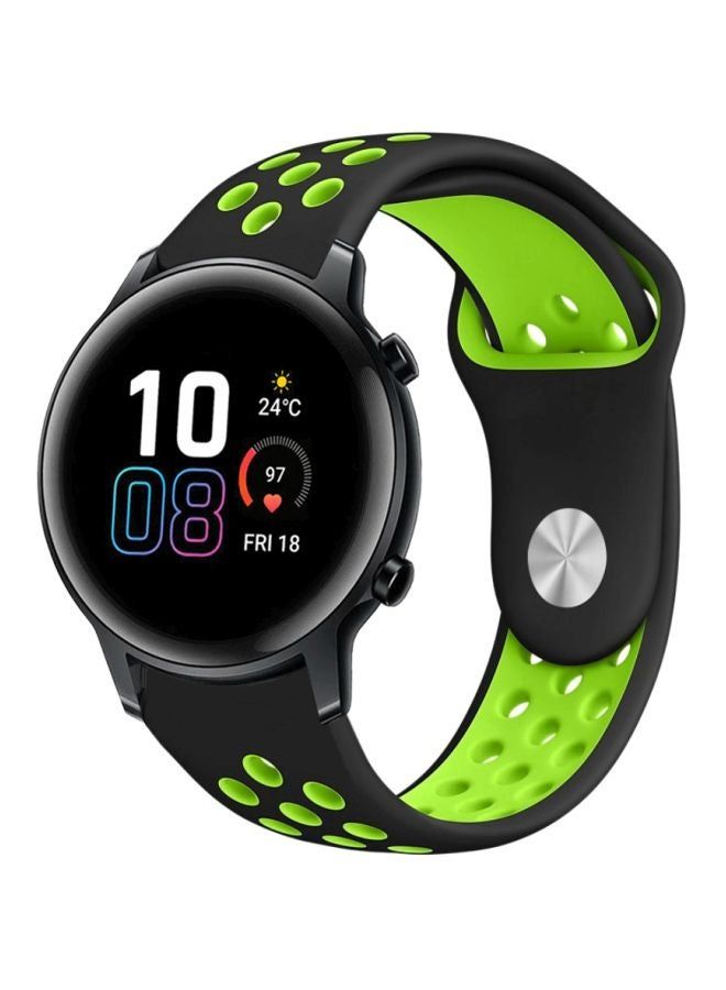 vesus Replacement Band For Honor MagicWatch 2 42mm Black/Green