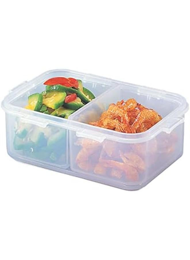 لوك اند لوك حافظة طعام مستطيلة مع فواصل 460 مل Hpl814C - Image 2