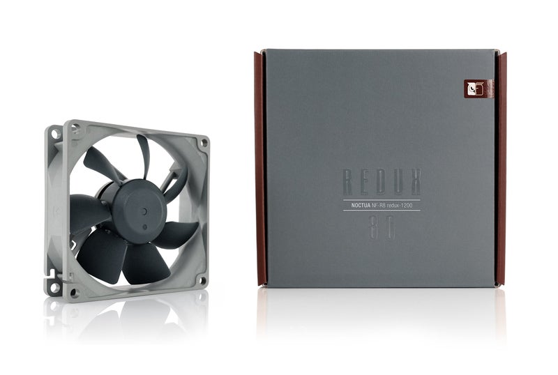 NOCTUA مروحة نوكتوا NF-R8 redux-1200، صامتة للغاية، 3 دبابيس، 1200 دورة في الدقيقة (80 مم، رمادي) - Image 3