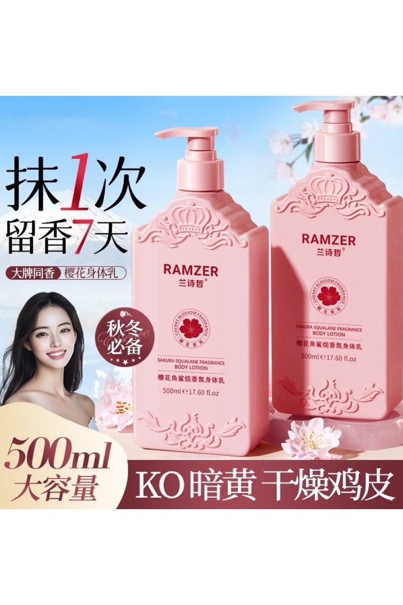 SAKURA Ramzer Sakura Squalane Fragrant Body Lotion 60ml. - Image 3