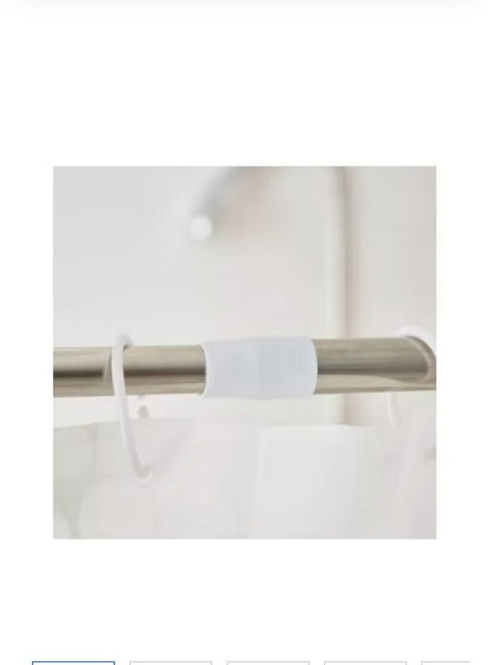 Stainless steel bathroom shower curtain rod with size 104-190cm - Image 3