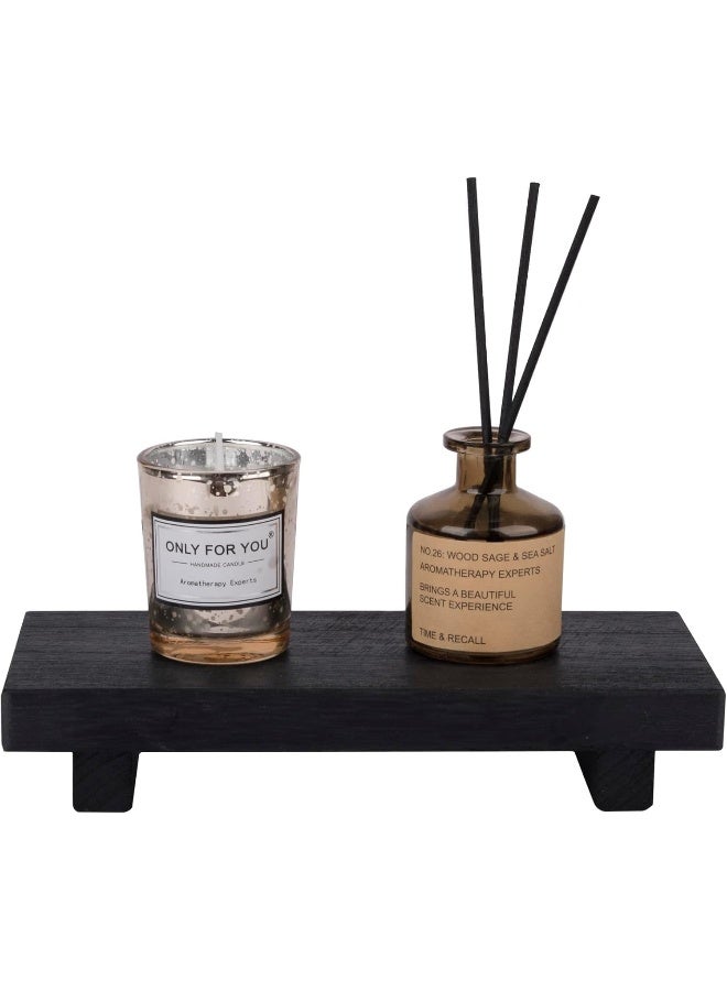 Horoof Home Horoof Home® Small Wooden Decorative Tray – Rustic Display decor for Candles, Diffusers & Home Décor  - Image 5