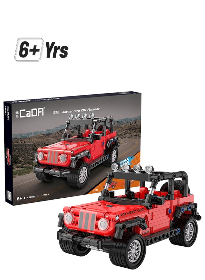 CaDA Toy Building Blocks Red Adventure Off-roader C52027W 317pcs for +6 Years old - Image 1