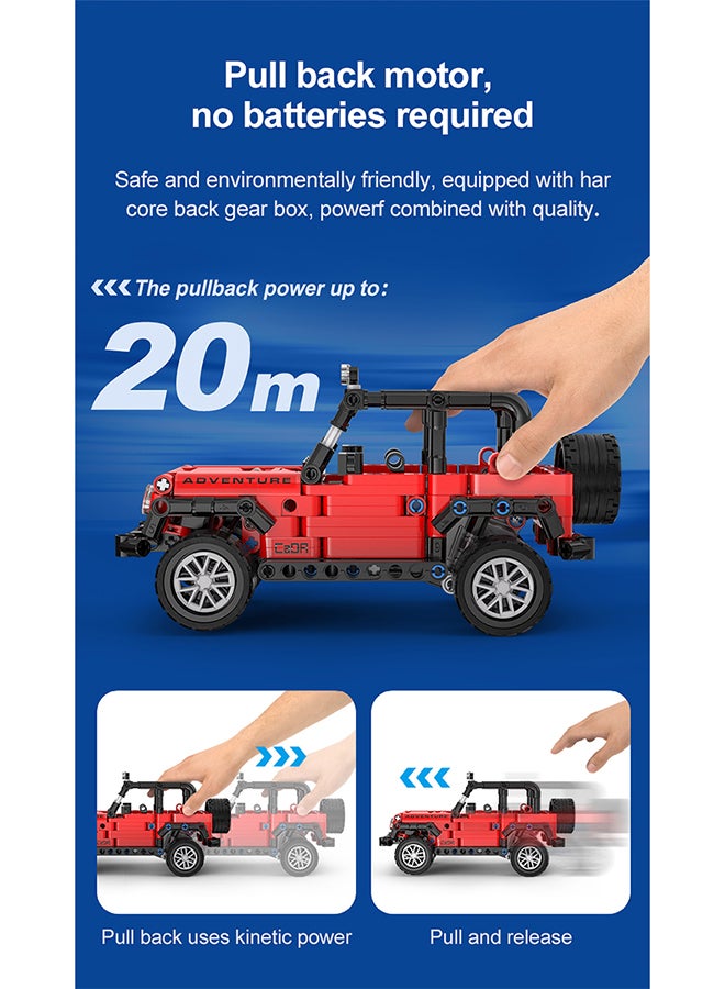 CaDA Toy Building Blocks Red Adventure Off-roader C52027W 317pcs for +6 Years old - Image 2