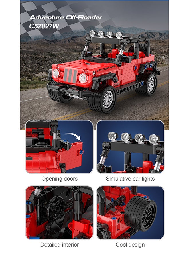 CaDA Toy Building Blocks Red Adventure Off-roader C52027W 317pcs for +6 Years old - Image 3