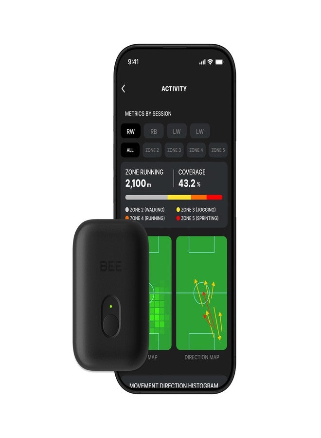 SOCCERBEE-BEE PRO 2 - Sports GPS Tracker & Vest for Outdoor Sports | 30days Trial Included & Subscription Requierd | Soccer Training Equipment | Fitness Tracker (Medium) - Image 2