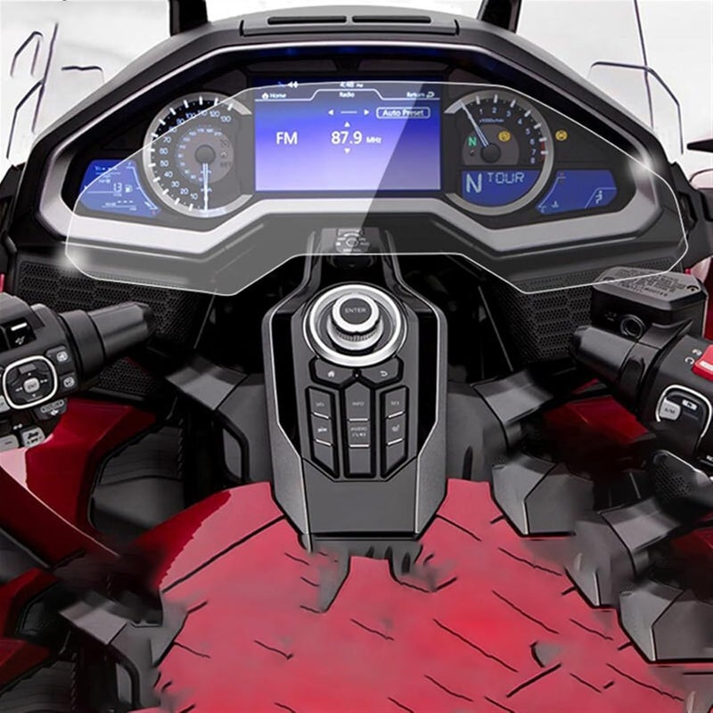 DEMULAX Motorcycle Cluster Scratch Protection Film for GL1800 - Image 1