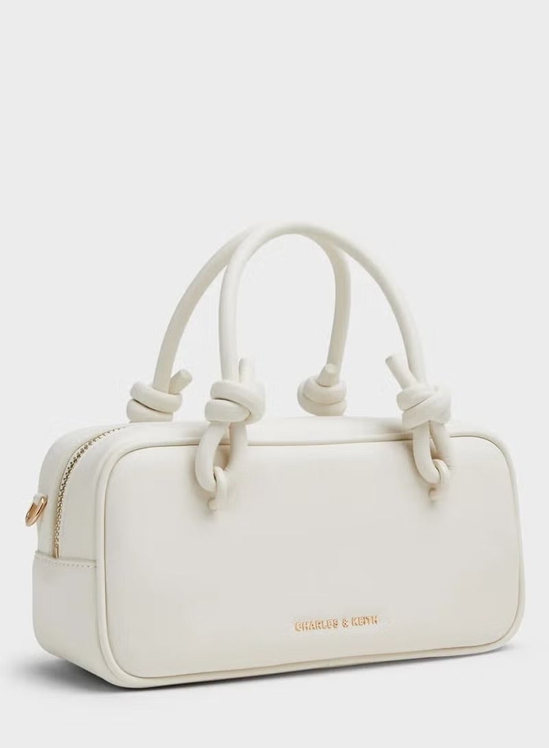 Charles & Keith Sammie Knotted-Handle Elongated Bag - Image 2
