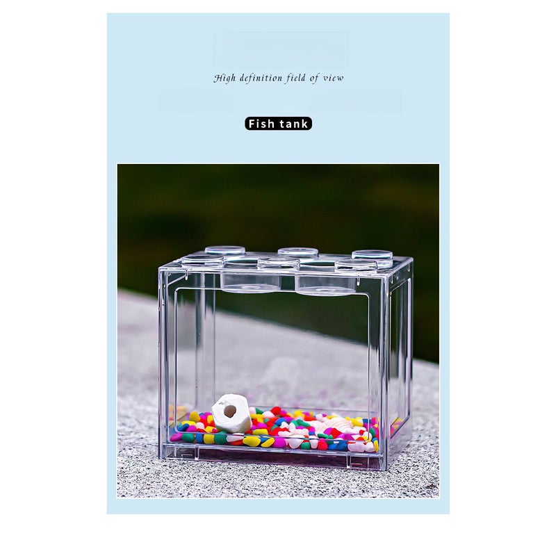 حوض أسماك شفاف من كتل البناء المتشابكة والقابلة للتكديس لموائل الأسماك والزواحف - Image 4