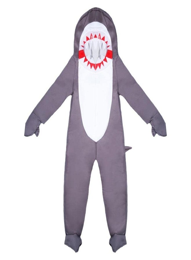 EraSpooky Kids Shark Hooded Costume Halloween Cute Animals Fancy Dress - Image 4