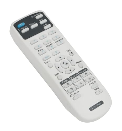Vinabty Universal Projector Remote Control Compatible for Epson BrigHtLinkPowerlite SeriesHome CinemaEXEBVSEMP Series Projectors - Image 3