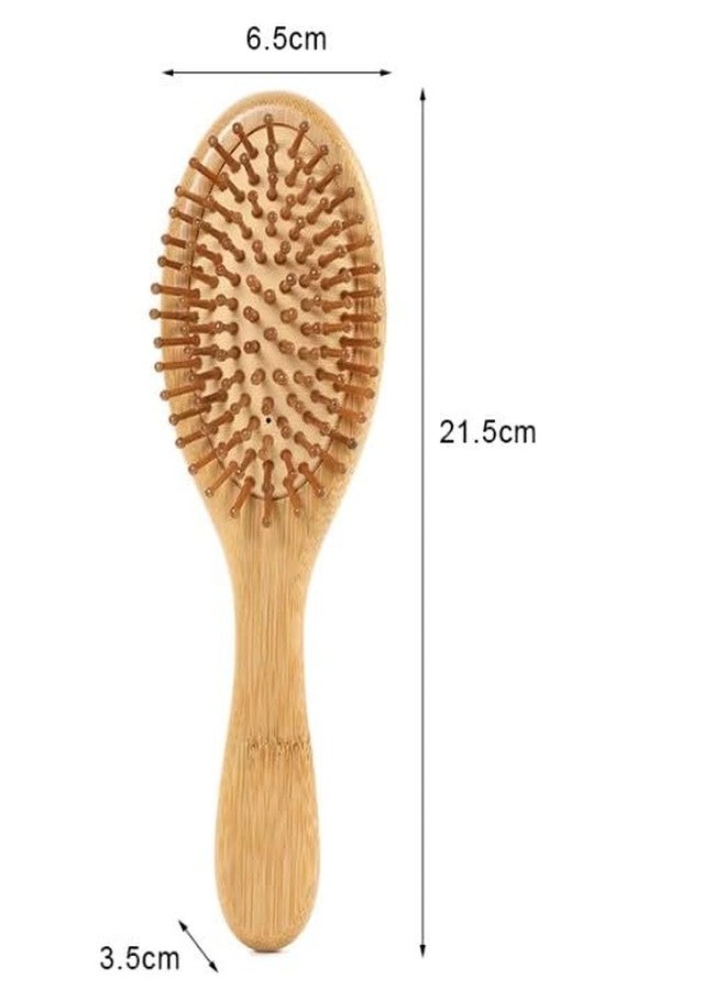 MATSU Natural Bamboo Hair Brush, Square Paddle Design, Wooden Bristles for Detangling, Scalp Massage, Styling, All Hair Types - Image 5