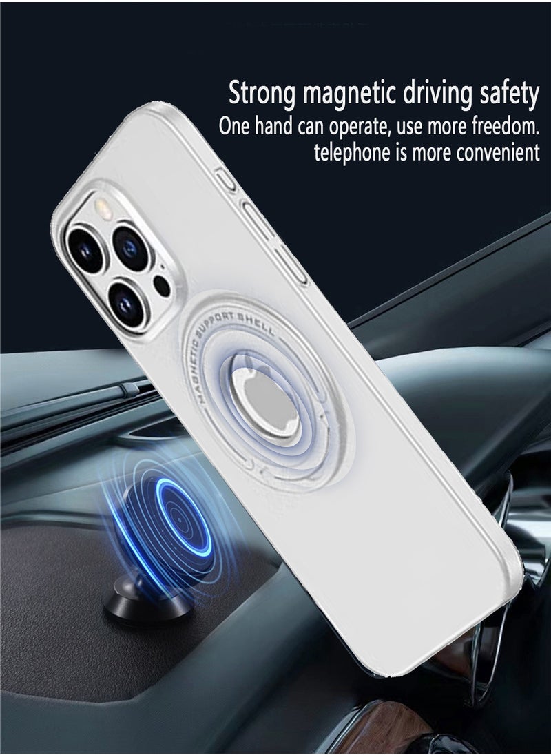 X-level - iPhone 15 Pro Max MagSafe Case Cover Protector Protection With Magnetic Wireless Charging Back Invisible Ring Stand Mobile Phone Holder Kickstand Cell Anti-scratch Anti-drop Shockproof Cover Accessory - Image 1