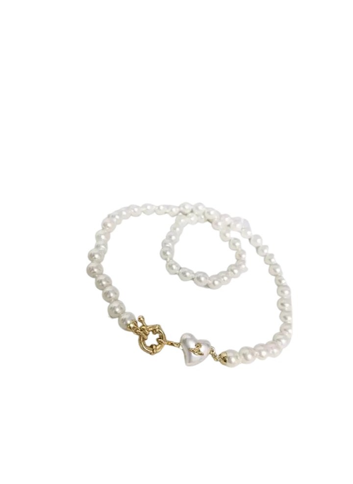 Vivienne Westwood Heart Pearl Necklace  - Image 3