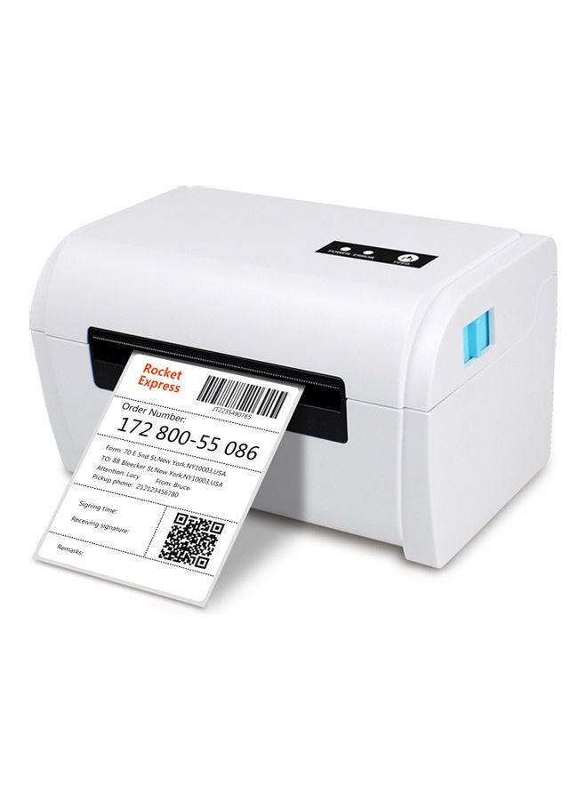 White USB BT Thermal Label Printer Connection - Image 3
