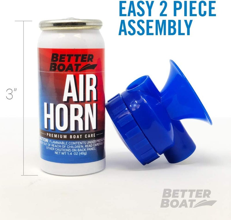 Better Boat Marine Safety Air Horn, Very Loud Handheld Fog Horn, Mini Compressed Can 1.4oz for Boating and Walking Safety 1.4oz - Image 5
