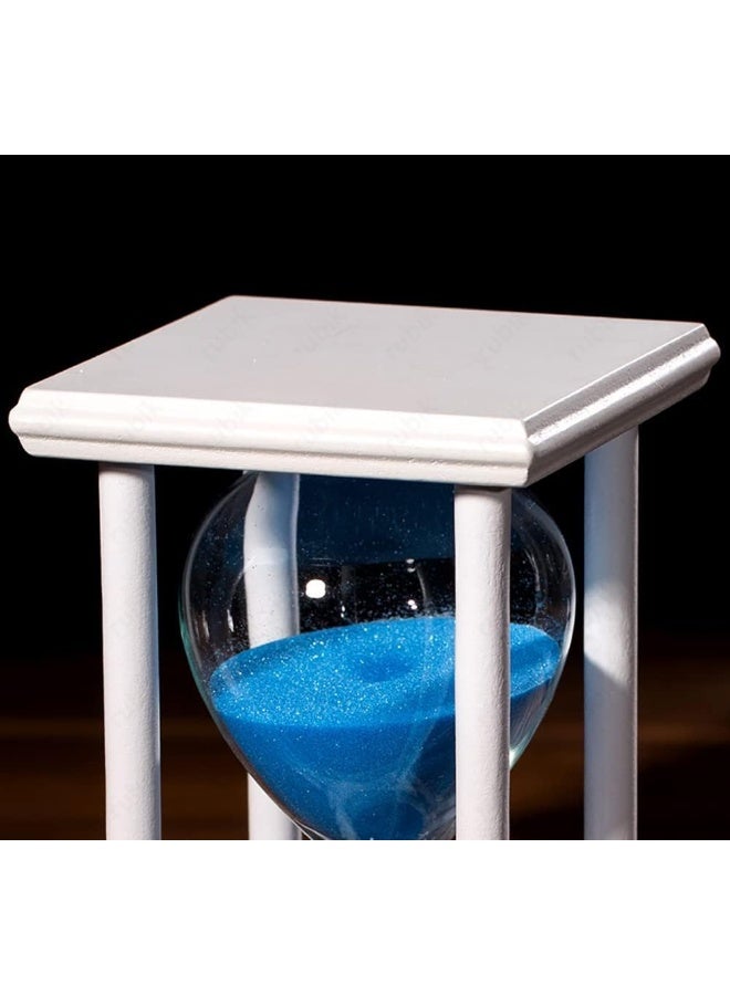 Rubik Hourglass 30 Minutes, Sand Timer Sandglass Creative Vintage Clock Timer Hour Glass For Kitchen Home Office Classroom Decoration (Black/Blue)  - Image 5