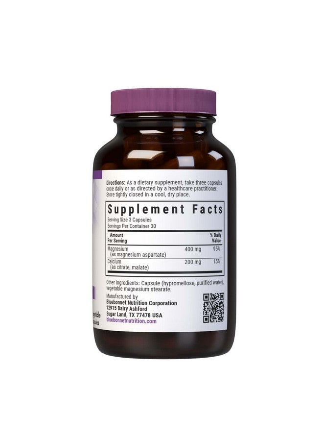 Bluebonnet Nutrition Magnesium & Calcium 2:1 Ratio, Bone Health*, Non-GMO, Vegan, Kosher Certified, Gluten-Free, Soy-Free, Dairy-Free, 90 Vegetable Capsules, 30 Servings - Image 2