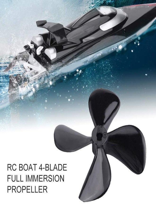 Dilwe RC Boat 4-Blade Propeller, 2 Pcs CW CCW Plastic 4-Blade Full Immersion Propeller for RC Model Boat Accessory Parts - Image 2