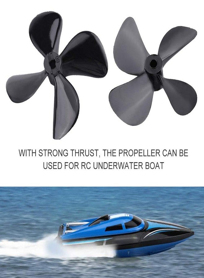 Dilwe RC Boat 4-Blade Propeller, 2 Pcs CW CCW Plastic 4-Blade Full Immersion Propeller for RC Model Boat Accessory Parts - Image 3