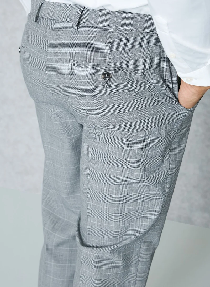 BURTON Check Print Trousers