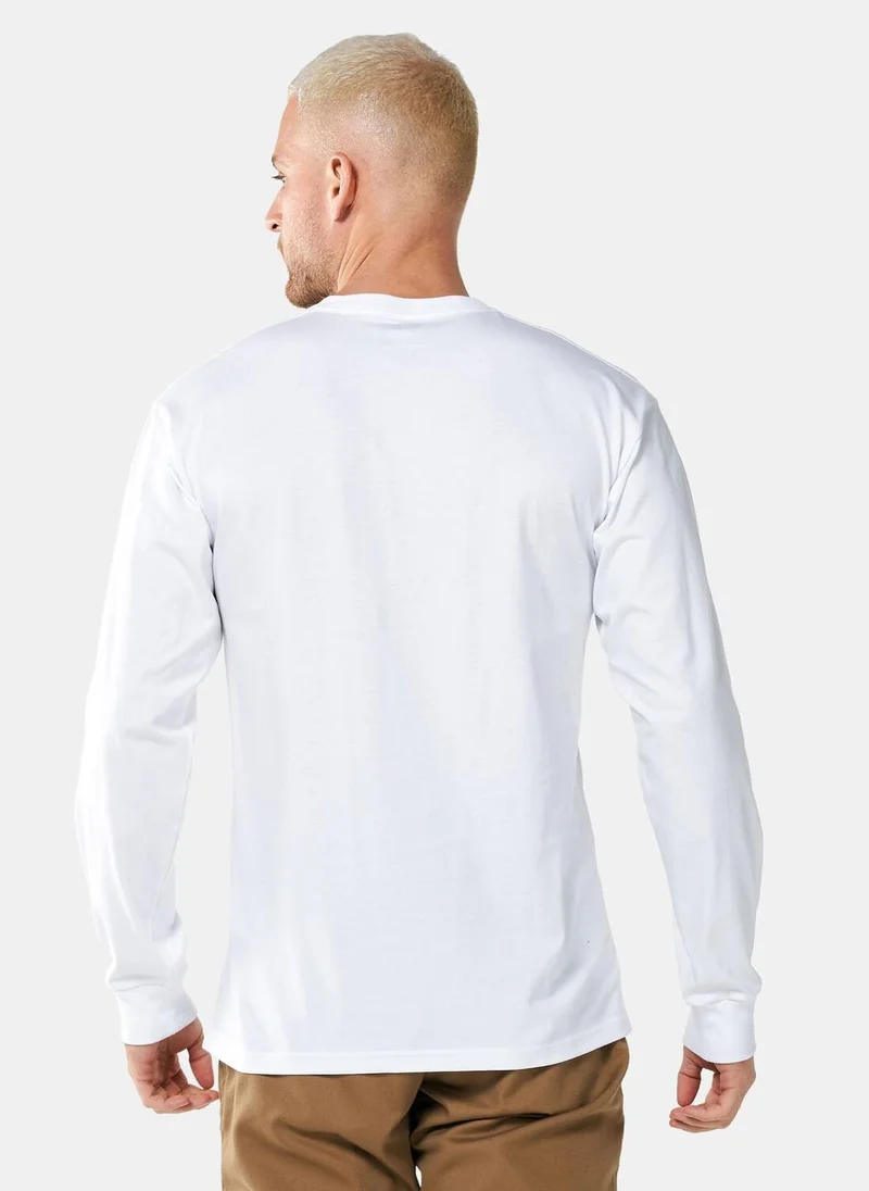 VANS Men's Left Chest Hit Long Sleeve T-Shirt