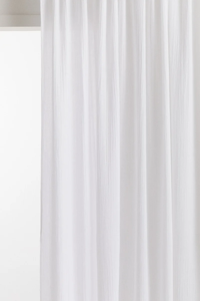 H&M 1-pack long and wide muslin curtain length
