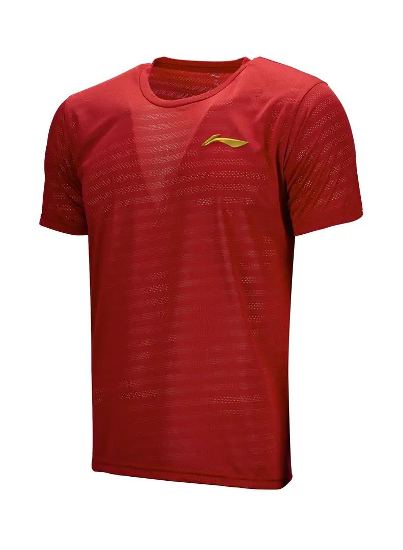 Li-Ning ESSENTIAL 3D T-SHIRT (RED) (ATST693-1-XL) - Image 2