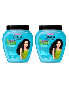 SKALA Hair Type 3Abc Hydrate Curls Eliminate Frizz For Curly Hair 2 In 1 Conditioning Treatment Cream And Cream To Comb 35.2Oz Includes Complimentary Comb.  - Image 1