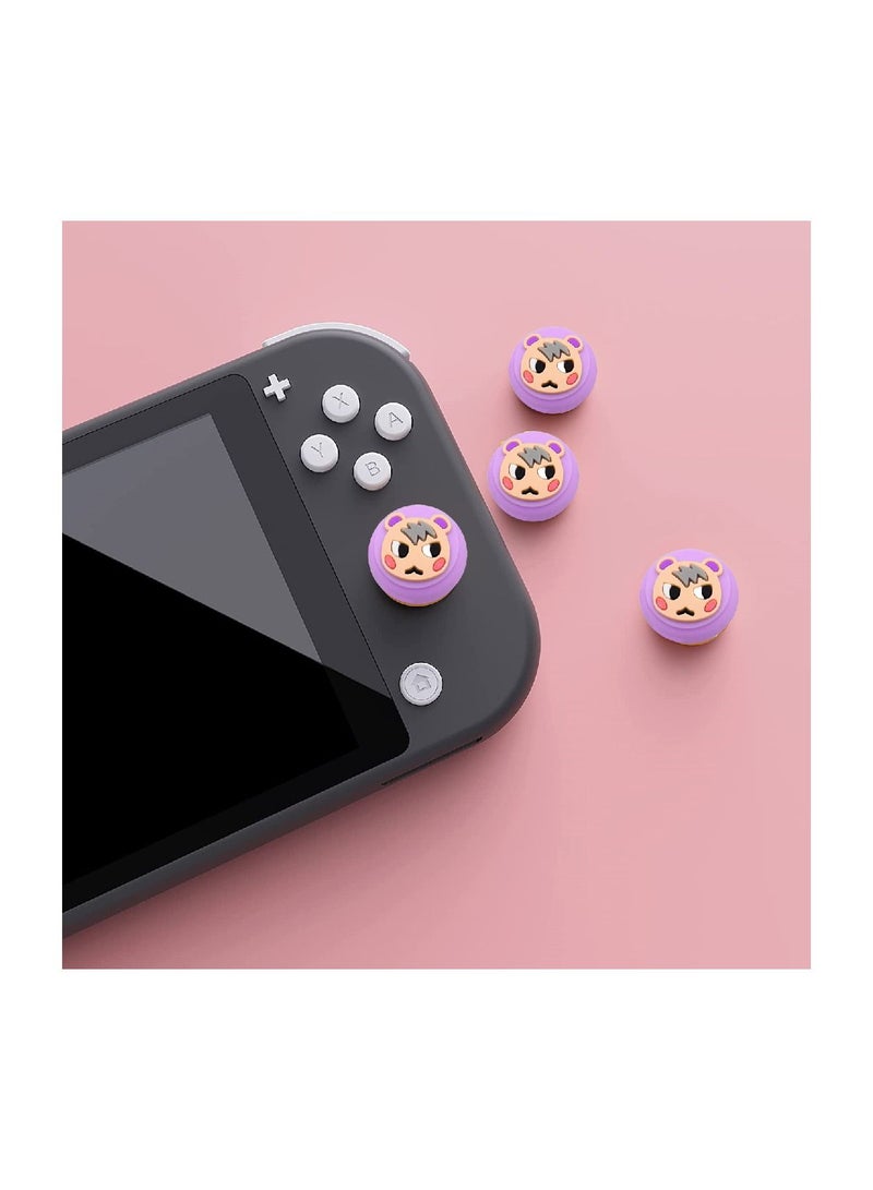 YONK 4 Pieces Thumb Grip Caps Joystick Cap For Nintendo Switch OLED Soft Silicone Cover For JoyCon Thumbstick N04 - Image 4