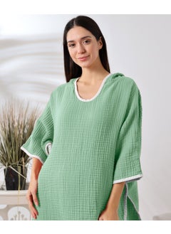 Destiny Hometex 4 Layer Muslin Hooded Adult Women's Poncho  - Image 5