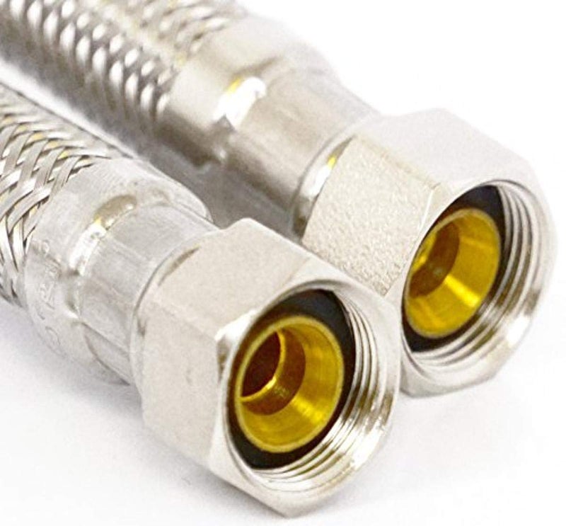 LASCO 10-0966 60-Inch Dishwasher Water Supply Line, Braided Stainless Steel, X 3/8-Inch Femal Compression, 1-Pack, Assorted - Image 1