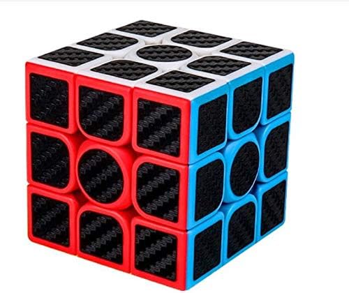 CuberSpeed Cuberspeed MFJS MeiLong Carbon Fiber Cubic Gift Box Bundle Phantom Carbon Fiber Sticker Speed Cube 2x2 3x3 4x4 5x5 Stickerless with Black Sticker Puzzle  - Image 3