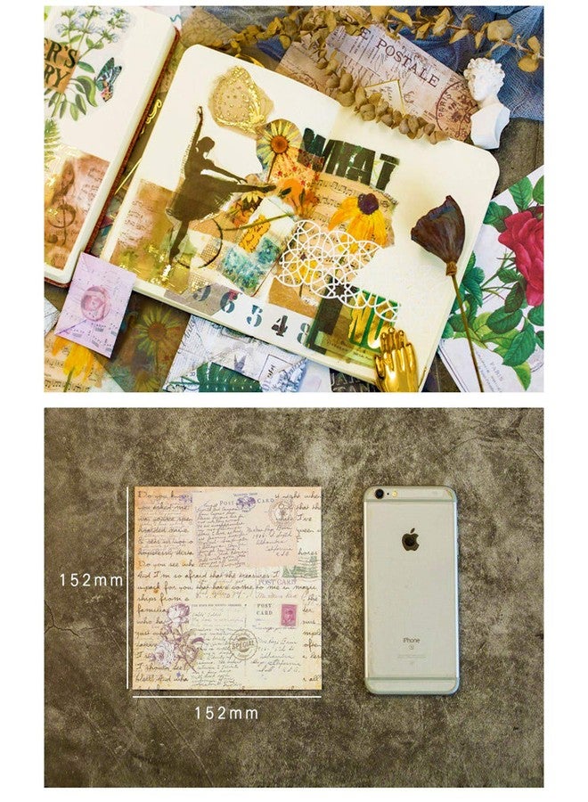 CATaireen Junk Journal Card Making Supplies Kit Scrapbooking Embellishments Collage Decoupage Art Craft for Adults Large DIY TN Travel Notebook Vintage Gold Washi Paper Ephemera Pack 120pcs - Image 4