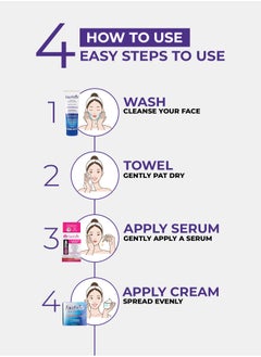 Face Fresh Set of 3 Face Cleanser Cream - Treats Acne, Freckles, Skin Texture, Scars - Best Results with All Skin Types 23g  - Image 2