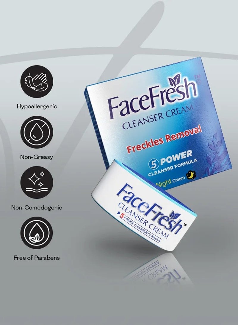 Face Fresh Set of 3 Face Cleanser Cream - Treats Acne, Freckles, Skin Texture, Scars - Best Results with All Skin Types 23g - Image 4