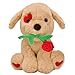 Donse Mothers Day Gifts for Mom 10 inch Funny Cute Plush Dog with Rose for Mom Wife Fiance Girlfriend Women Kids Naughty Stuffed Animals Romantic Gifts for Birthday Valentines Day Wedding Anniversary Xmas - Image 3