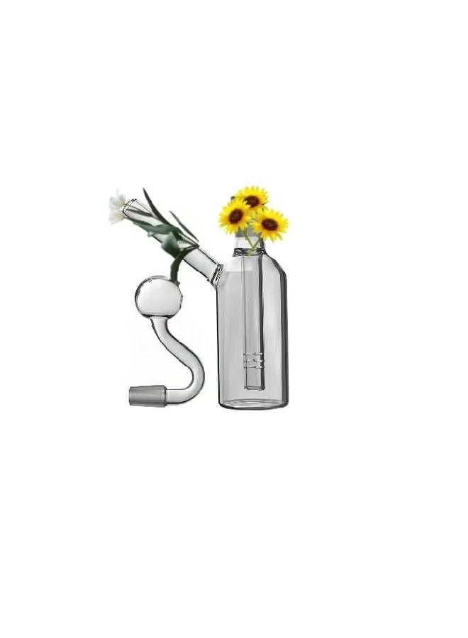 Transparent Glass Heat Resistant light Oil Lamp Burner Clear